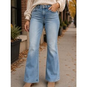 American Eagle Kick Boot Jeans Womens Medium Wash Next Level Stretch Denim Flare